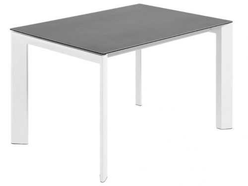 Antracitově šedý porcelánový rozkládací jídelní stůl LaForma Atta II. 120/180x80 cm