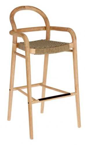 Béžová dřevěná zahradní barová židle LaForma Sheryl 110 cm