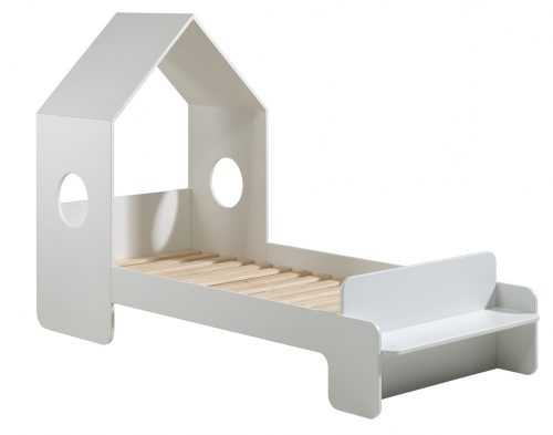 Bílá dřevěná dětská postel Vipack Casami 90 x 200 cm
