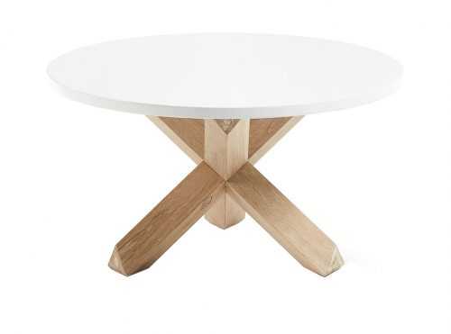 Bílý konferenční stolek LaForma NORI 65 cm