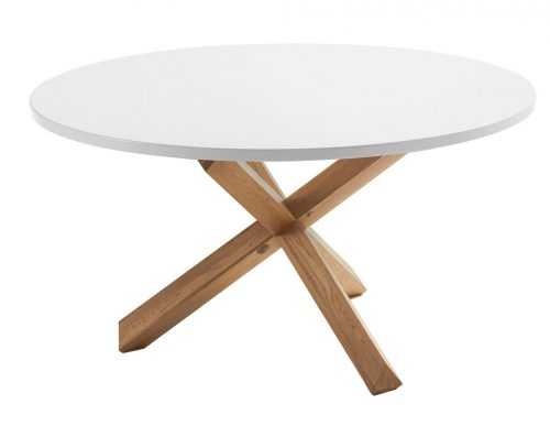 Bílý matný konferenční stolek LaForma NORI 120 cm