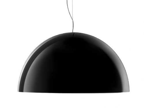 Černé závěsné světlo Pedrali L002S/BA 52 cm