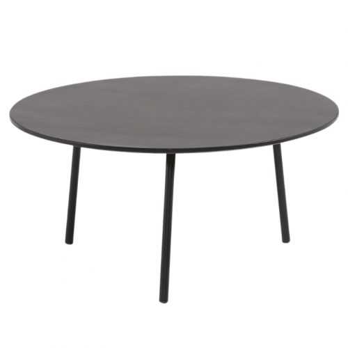 Černý kovový konferenční stolek LaForma ULRICH 70 cm