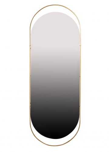 Hoorns Antique oválné kovové závěsné zrcadlo 168x60 cm