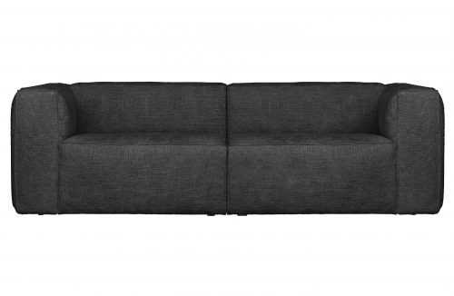 Hoorns Antracitově šedá látková třímístná pohovka Bearny 246 cm