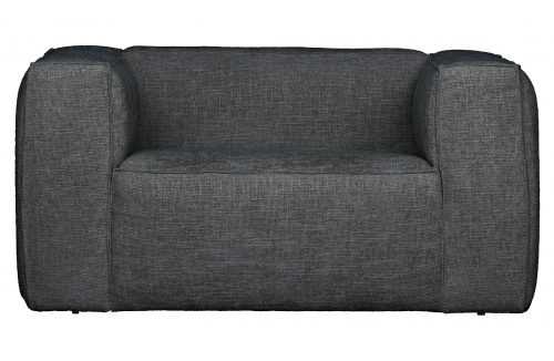 Hoorns Antracitově šedé látkové křeslo Bearny