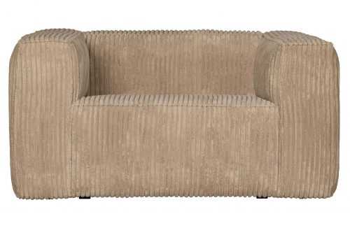 Hoorns Béžové manšestrové křeslo Bearny