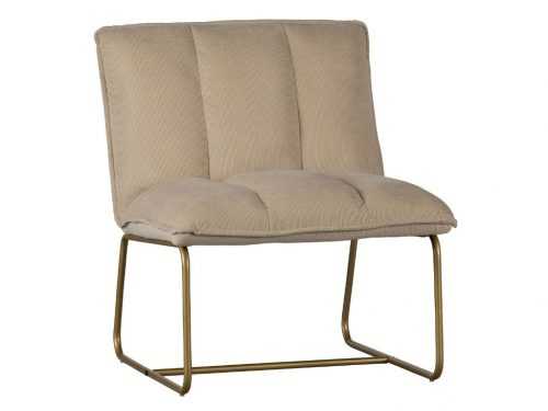 Hoorns Béžové manšestrové křeslo Ranes