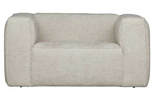 Hoorns Krémové látkové křeslo Bearny