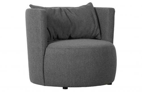 Hoorns Šedé látkové křeslo Torpe