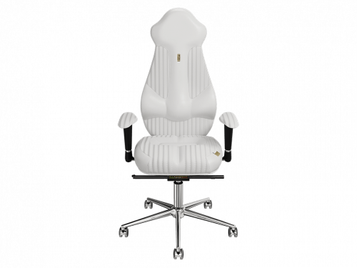 Kulik System Bílá koženková kancelářská židle Imperial