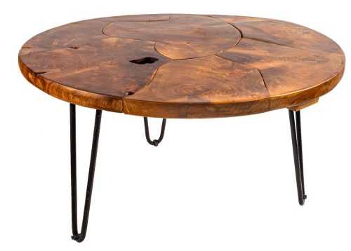 Moebel Living Masivní konferenční stolek Amina 70x70 cm