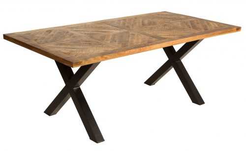 Moebel Living Masivní mangový jídelní stůl Bernard 160x90 cm