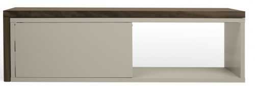 Porto Deco Šedý ořechový TV stolek Lance 203 x 35 cm
