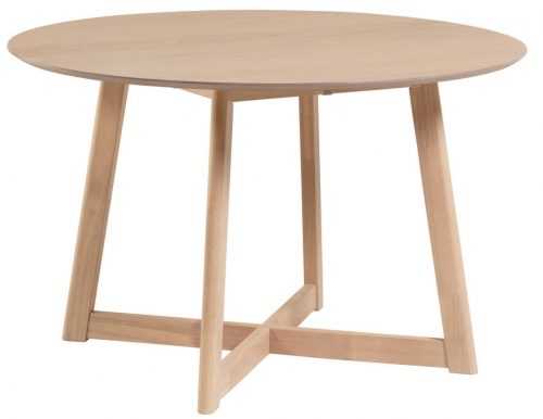 Přírodní kulatý dubový rozkládací jídelní stůl LaForma Maryse 70-120 cm