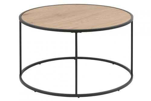 SCANDI Dubový kulatý konferenční stolek Darila 80 cm
