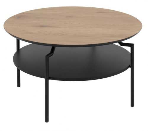 SCANDI Hnědý dřevěný konferenční stolek Stephan 80 cm