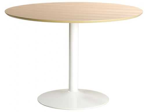 SCANDI Přírodní kulatý jídelní stůl Kreon 110 cm