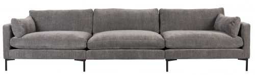 Šedá látková pohovka ZUIVER SUMMER 335 cm