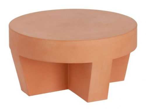 Terakotový kulatý zahradní konferenční stolek LaForma Vilena Ø 60 cm