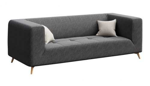 Tmavě šedá látková třímístná pohovka MESONICA Toro 217 cm