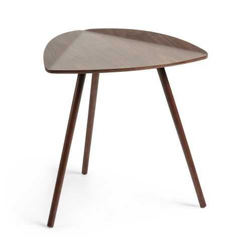 Tmavý dřevěný odkládací stolek LaForma Damaris 45 cm