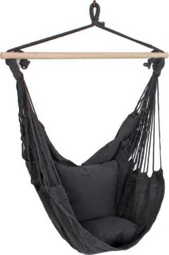 Tmavě šedé závěsné zahradní křeslo ADDU Tobago