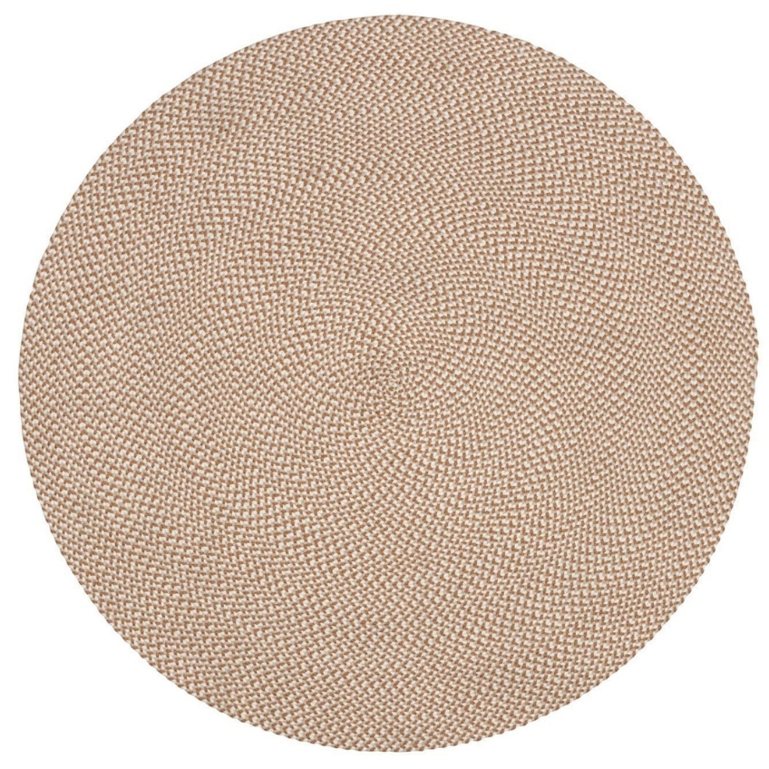 Béžový látkový koberec LaForma Rodhe ⌀ 150 cm