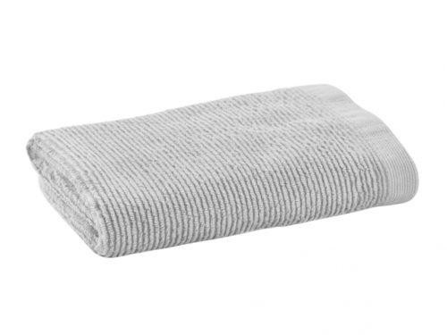 Malý světle šedý bavlněný ručník LaForma Miekki