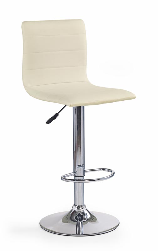 Barová židle TYWIN – krémová ekokůže