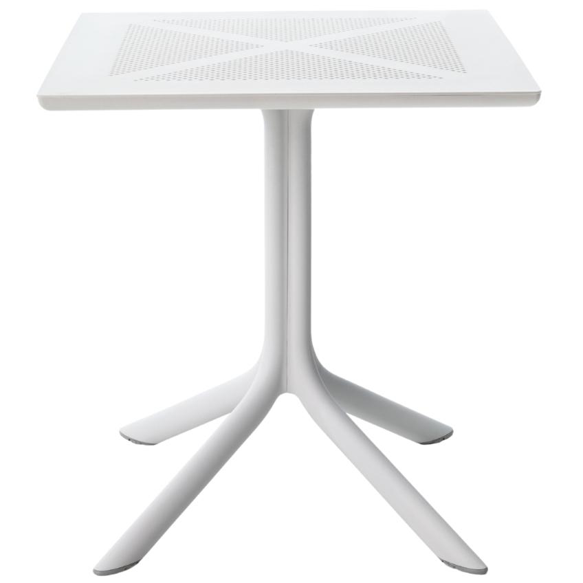 Nardi Bílý plastový zahradní stůl Clipx 70 x 70 cm