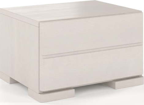 Bílý noční stolek z borovicového dřeva Skandica Sandemo