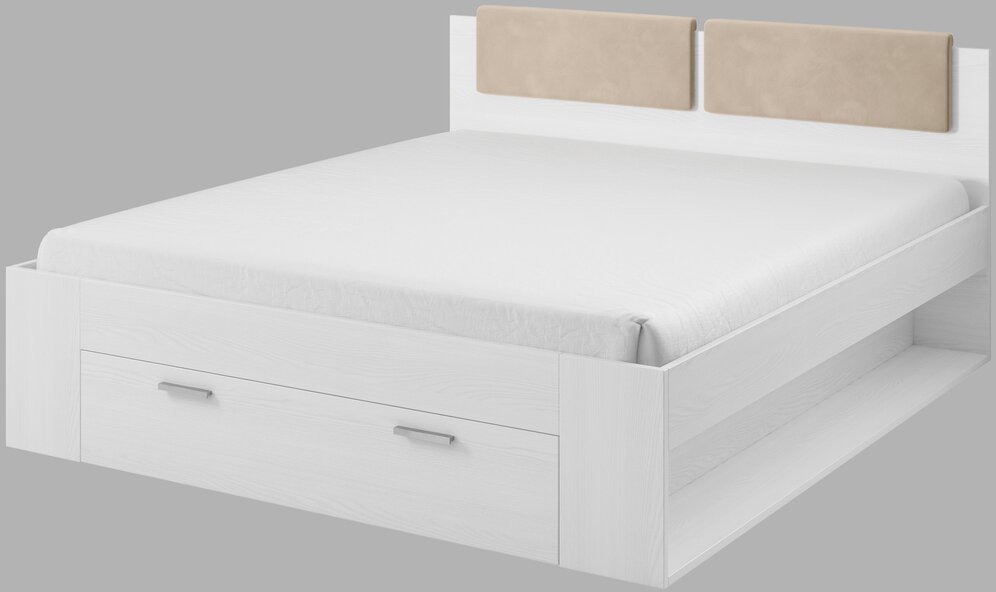 Postel GEMA 160 s úložným prostorem jasan Abisko