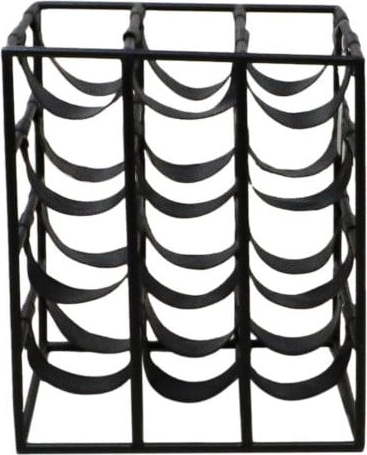 Černý regál na víno na 12 lahví - HSM collection