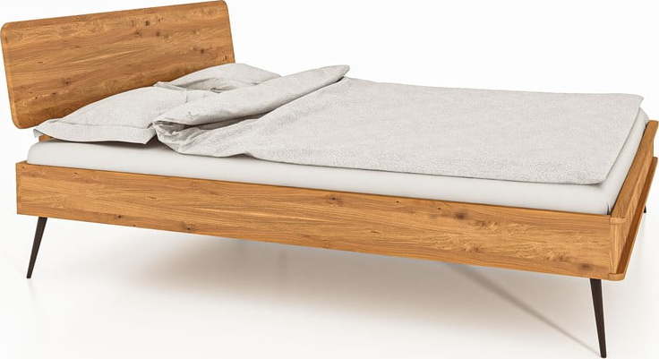 Dvoulůžková postel z dubového dřeva 180x200 cm Kula 1 - The Beds