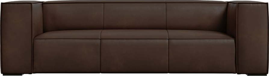 Tmavě hnědá kožená pohovka 227 cm Madame – Windsor & Co Sofas