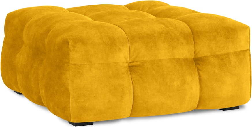 Žlutý sametový puf Windsor & Co Sofas Vesta