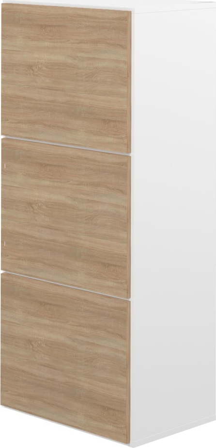 Bílý botník v dekoru dubu Bamboo - TemaHome