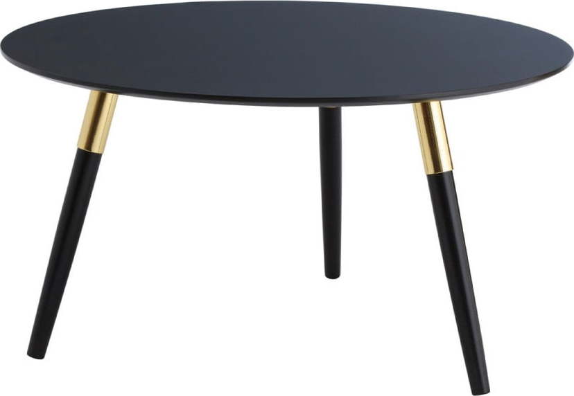 Černý kulatý konferenční stolek ø 80 cm Nostra – Premier Housewares