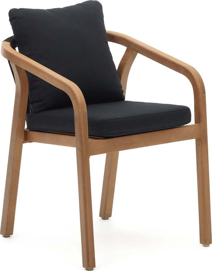 Jídelní židle v černo-přírodní barvě v sadě 4 ks Malaret – Kave Home