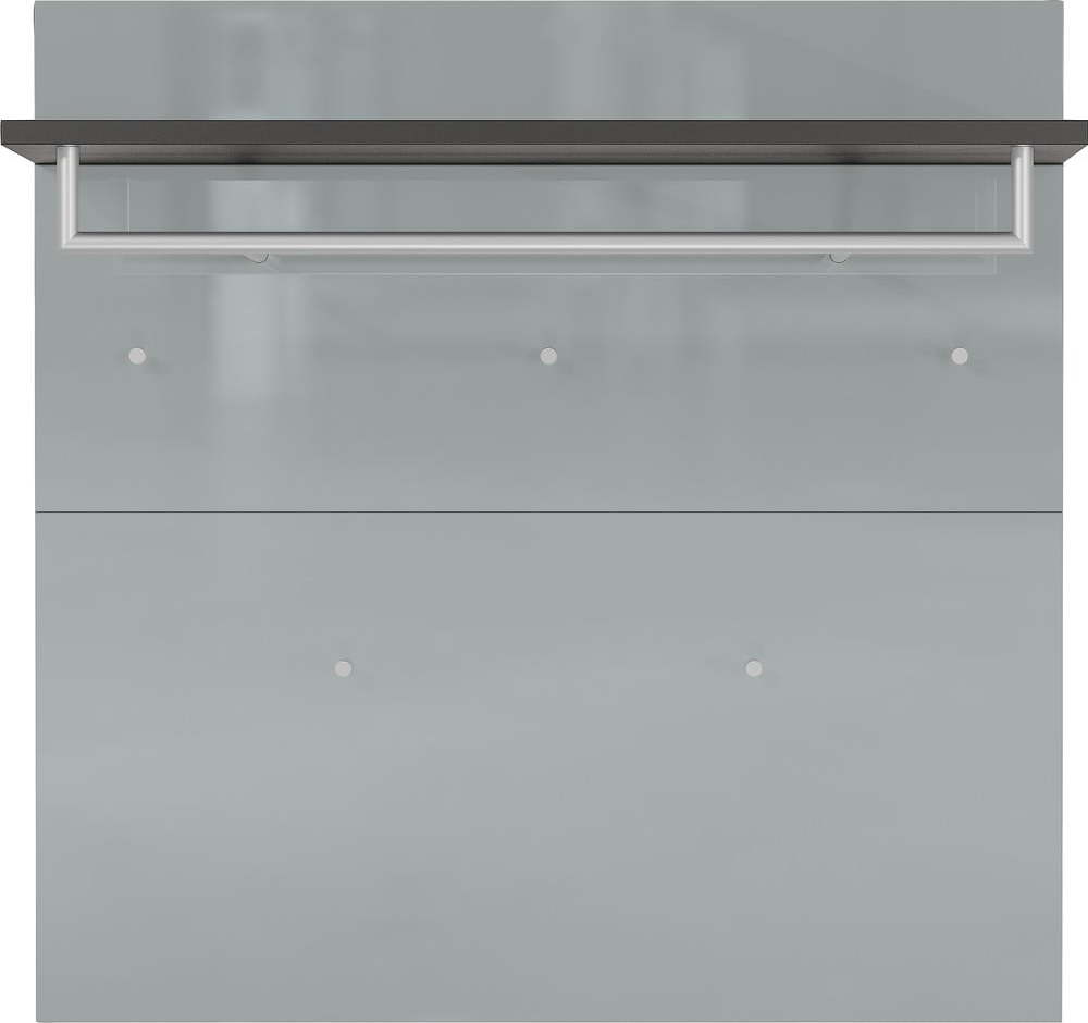 Šedý nástěnný věšák s poličkou Genova – Germania