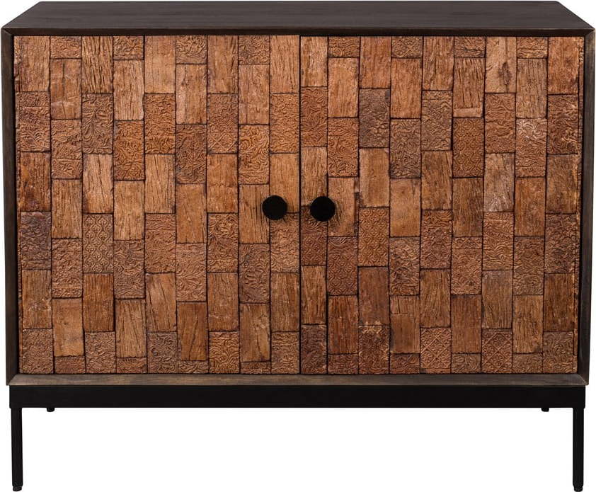 Skříňka z mangového dřeva v přírodní barvě 100x80 cm Chisel – Dutchbone