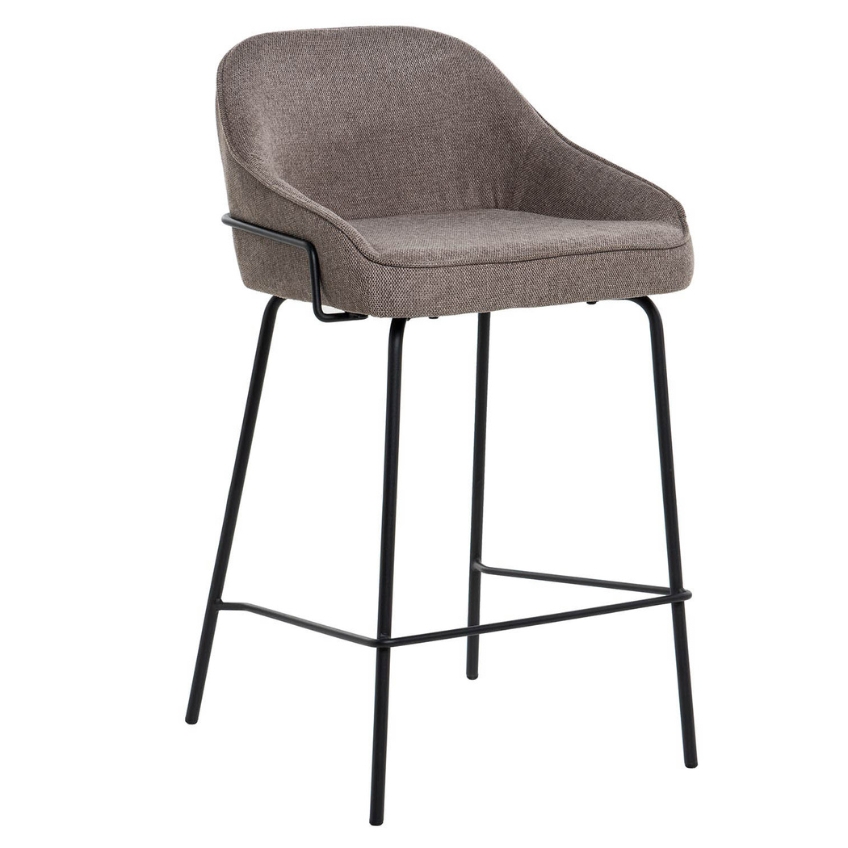 Hnědá čalouněná barová židle Somcasa Arny 66 cm