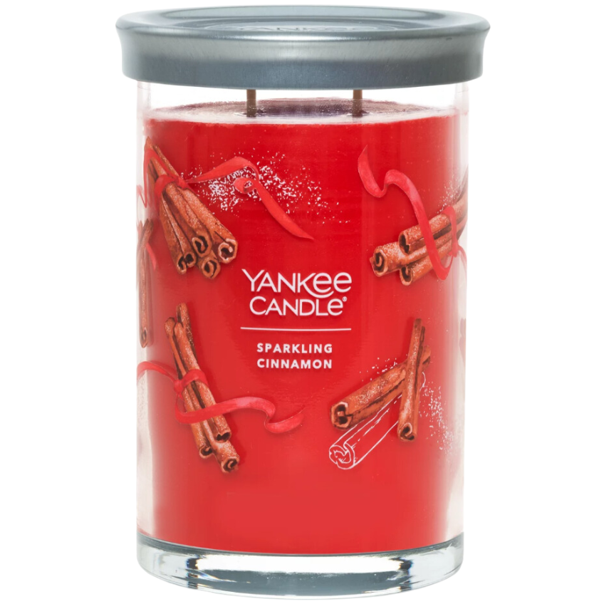Velká vonná svíčka Yankee Candle Sparkling Cinnamon Signature Tumbler