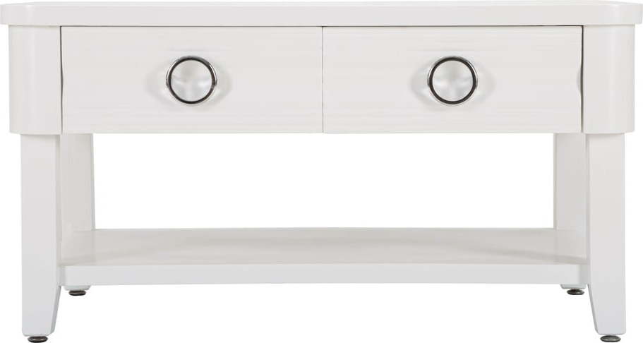 Bílý konferenční stolek z jedlového dřeva 60x90 cm Shine – Mauro Ferretti
