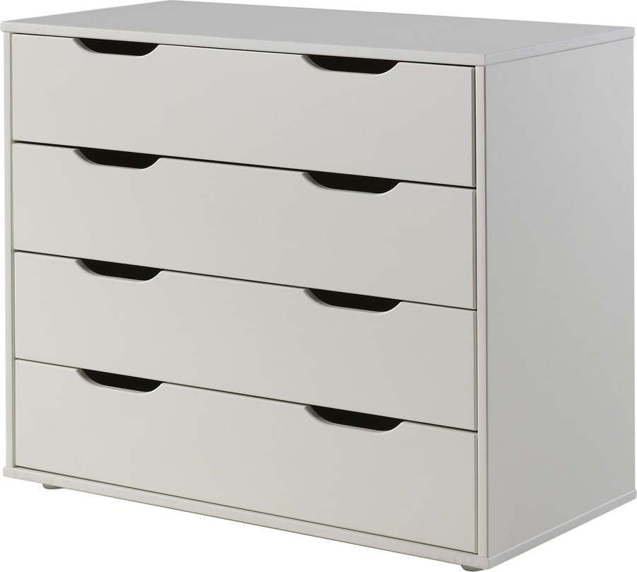 Bílá komoda Vipack Pino