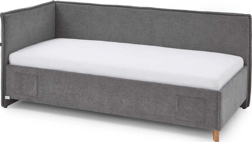 Šedá dětská postel s úložným prostorem 90x200 cm Fun – Meise Möbel