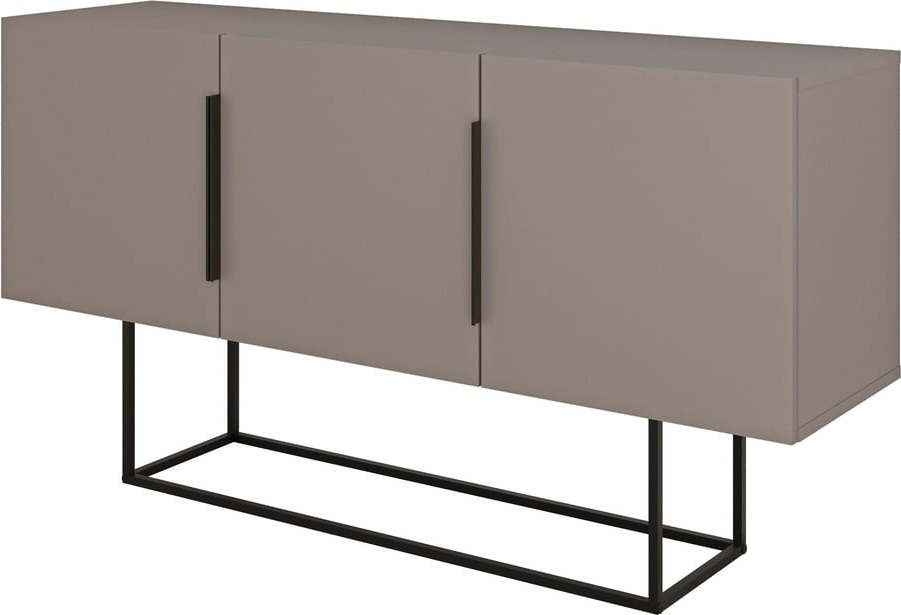 Šedo-béžová nízká komoda 150x80 cm Titan – Marckeric
