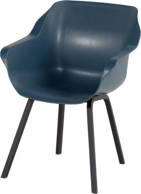 Tmavě modré plastové zahradní židle v sadě 2 ks Sophie Element – Hartman