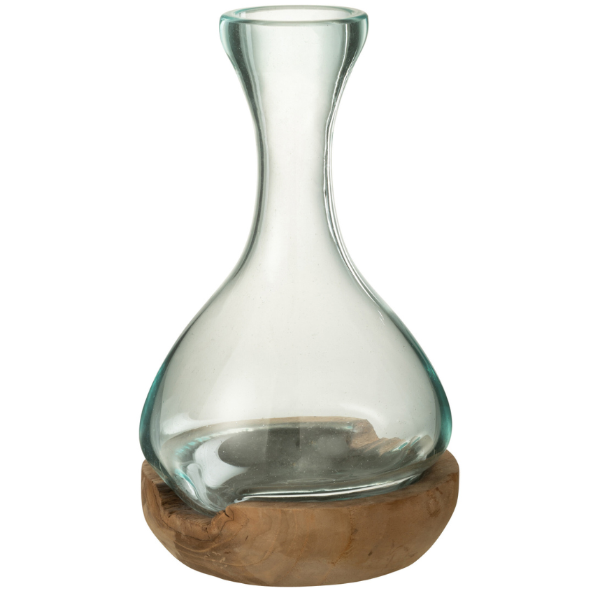 Skleněná váza J-line Gebra 29 cm